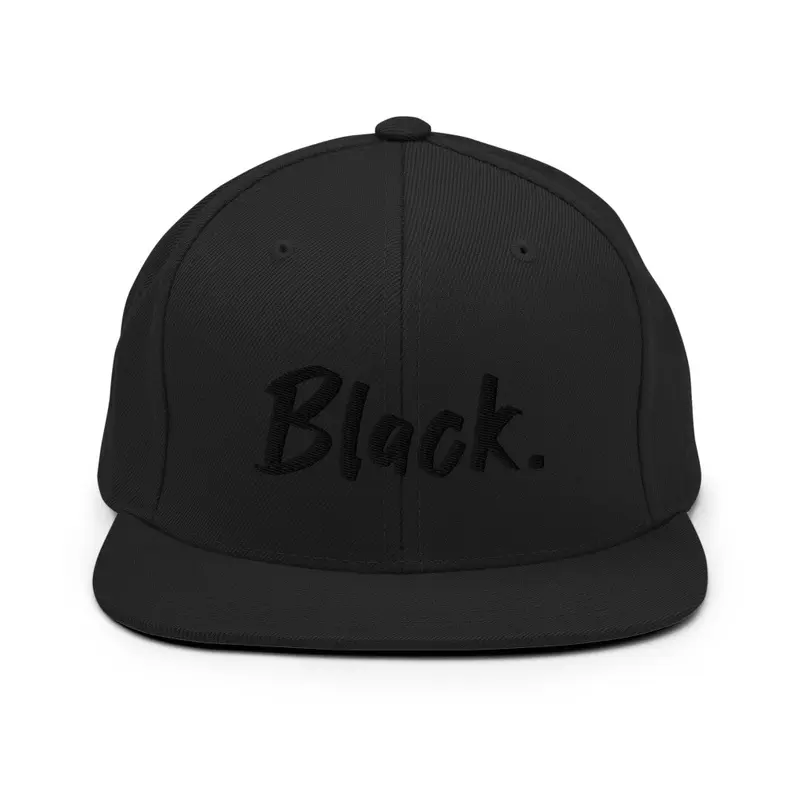 Black Period Snapback Mark I